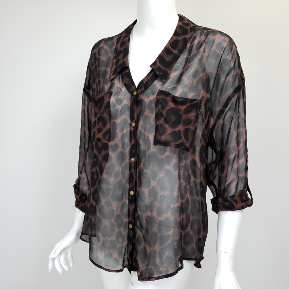 Free People chiffon blouse